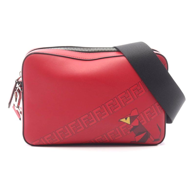 Fendi Leather Diagonal Camera Case